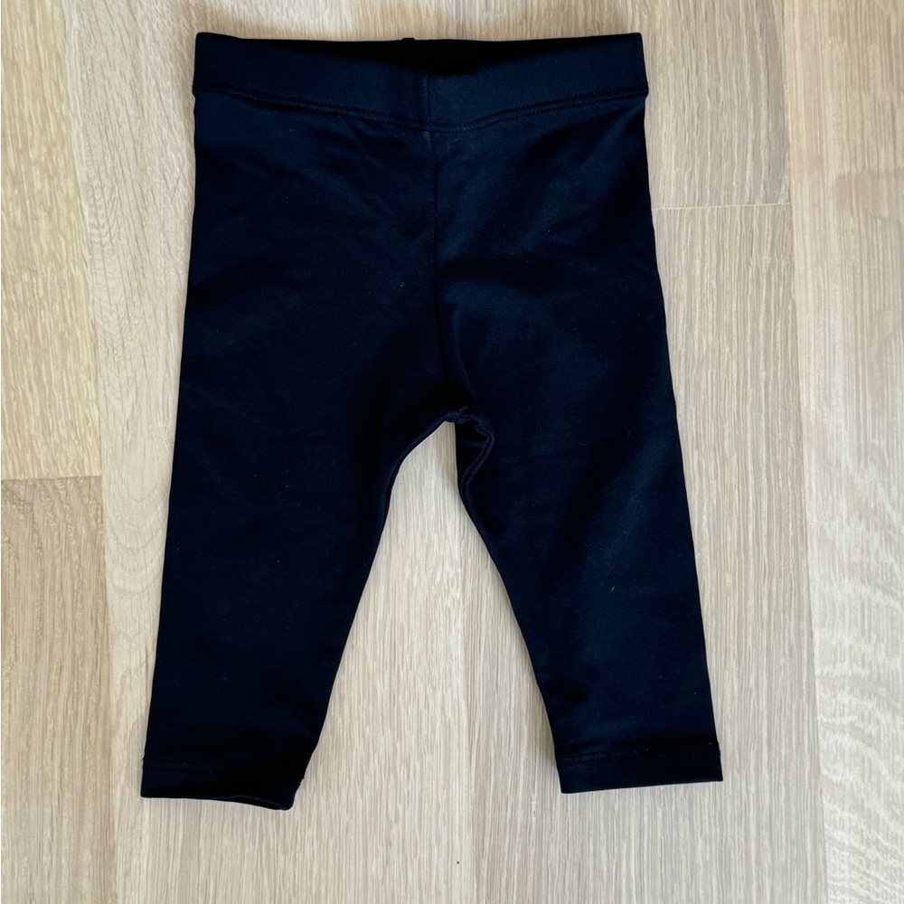 NWOT DORI CREATIONS Black Leggings - Size 0-6 Months